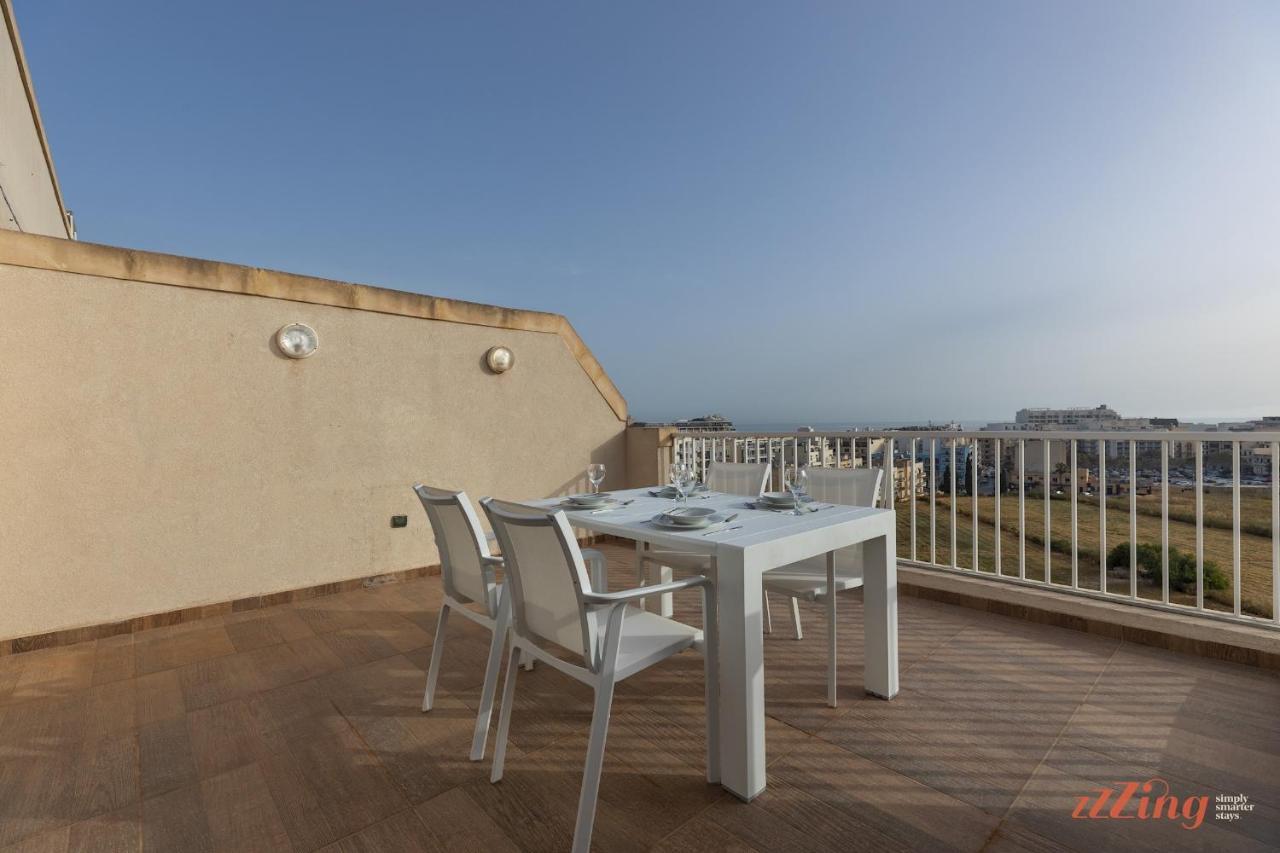 Sunny Penthouse Wterrace And Open Views Apartment St. Paul's Bay Ngoại thất bức ảnh