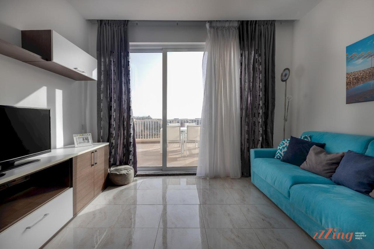 Sunny Penthouse Wterrace And Open Views Apartment St. Paul's Bay Ngoại thất bức ảnh